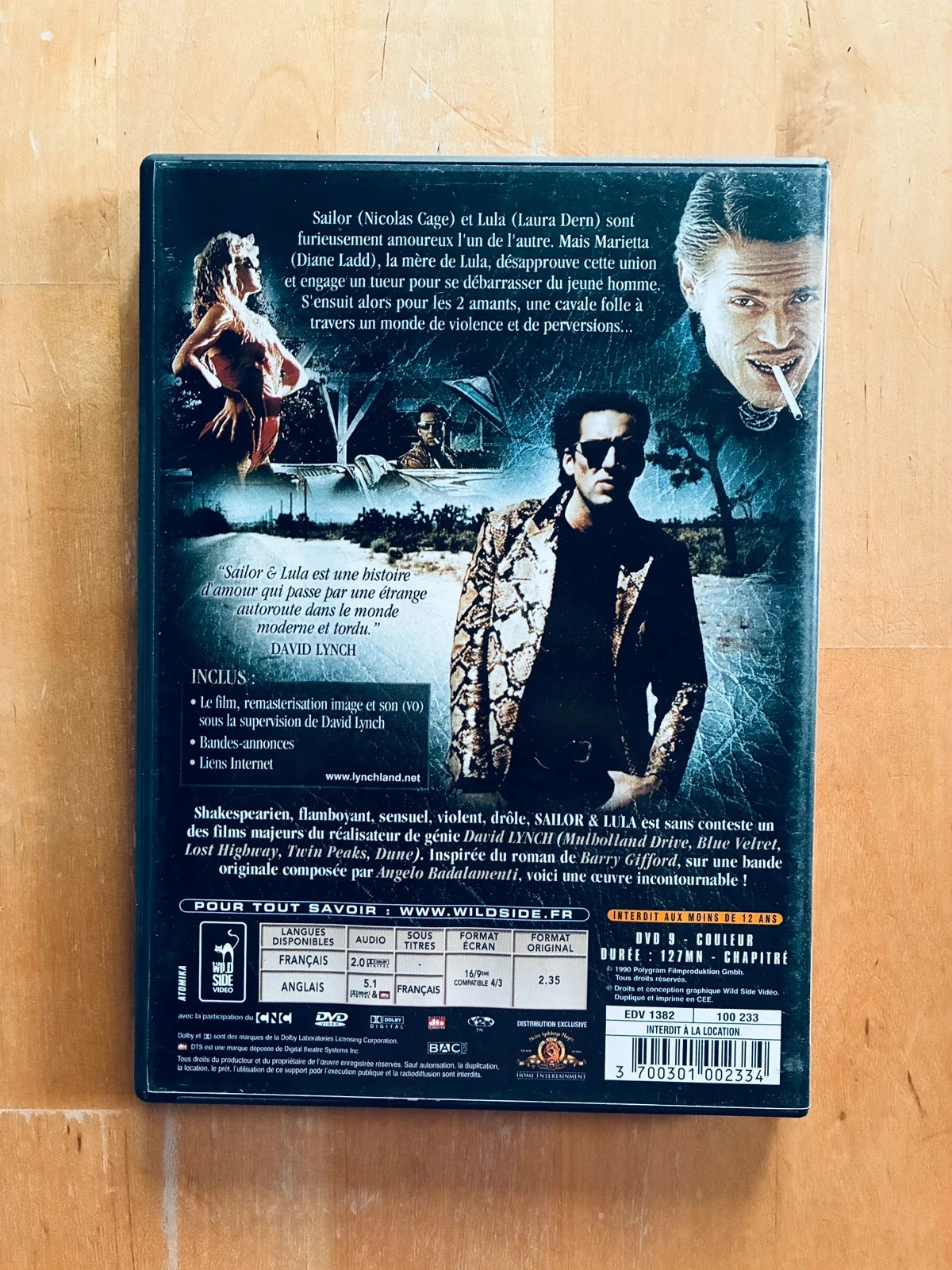 DVD Sailor & Lula de David Lynch. – photo 3